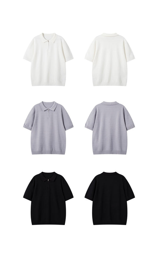 Polo Tejido Texturizado de Manga Corta para Hombre - Image 14