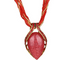 Vintage Bohemian Opal Crystal Necklace gules