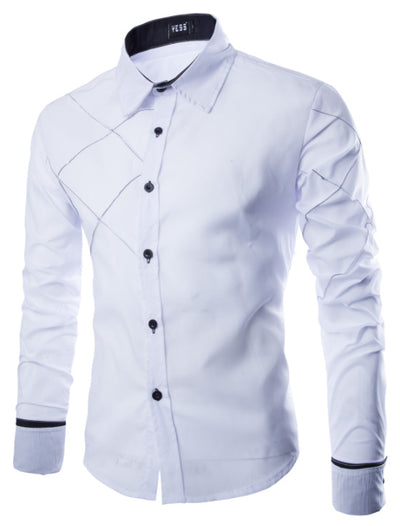 Camisa Casual de Cuadros para Hombre Manga Larga - Image 3