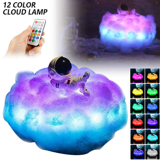 Lámpara Astronauta con Nubes LED y Efecto Arcoíris para Niños - Image 17