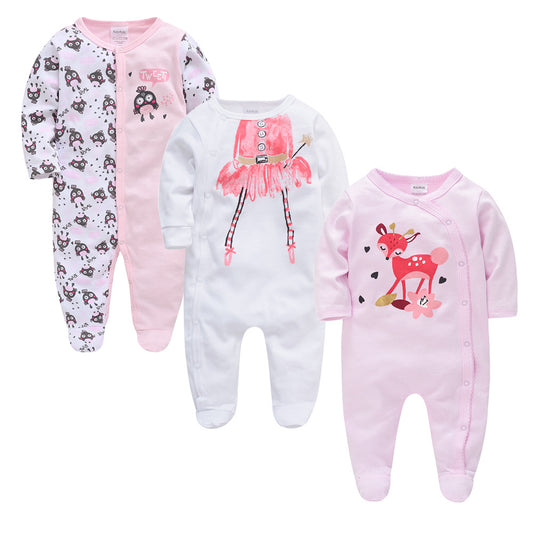 Enterizo Infantil de Manga Larga Estampado - Primavera y Otoño