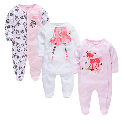 Enterizo Infantil de Manga Larga Estampado - Primavera y Otoño