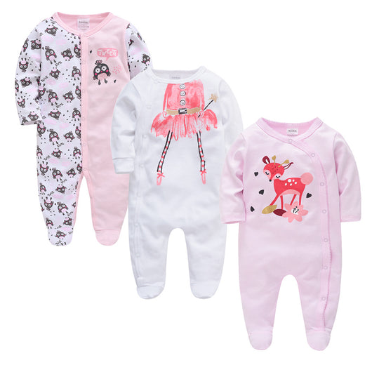 Enterizo Infantil de Manga Larga Estampado - Primavera y Otoño