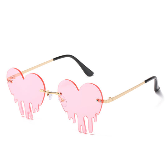 Gafas de Sol Rimless Lágrimas de Amor - Estilo Personalidad Mujer - Image 14