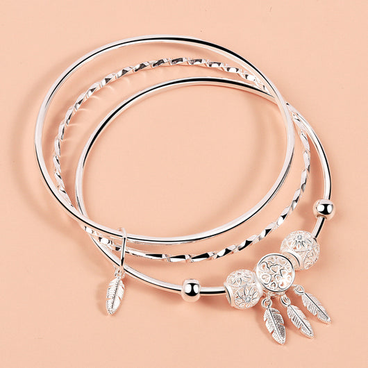 Pulsera Tres Anillos Entrelazados - Día de San Valentín y Tanabata - Image 11