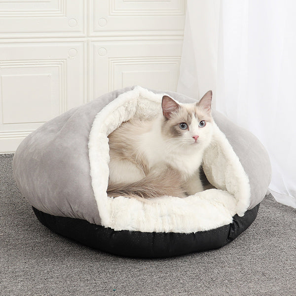 Nido Semicerrado para Mascotas - Cama Acogedora