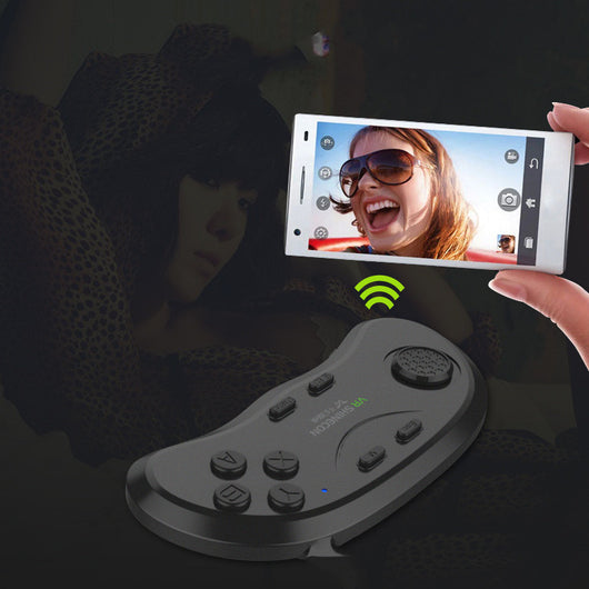 Black VR SHINECON wireless Bluetooth gamepad with a directional pad, action buttons, and function buttons. - Image 6