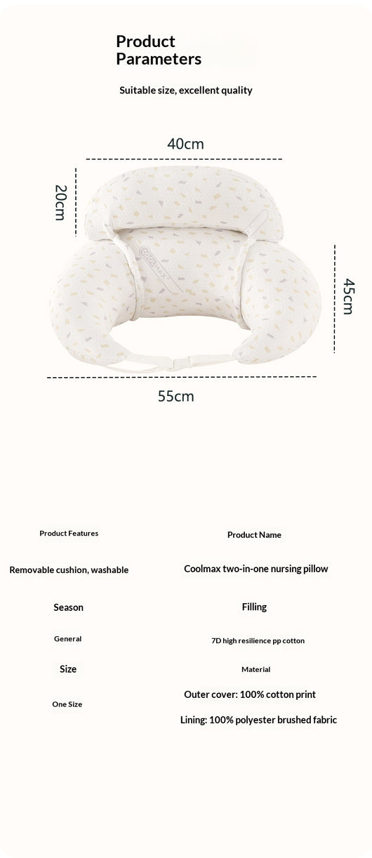 Almohada de Lactancia con Tecnología Air-Cushion para Embarazadas y Bebés - Image 10