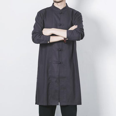 Chaqueta de Botones Lino y Algodón para Hombre - Image 19