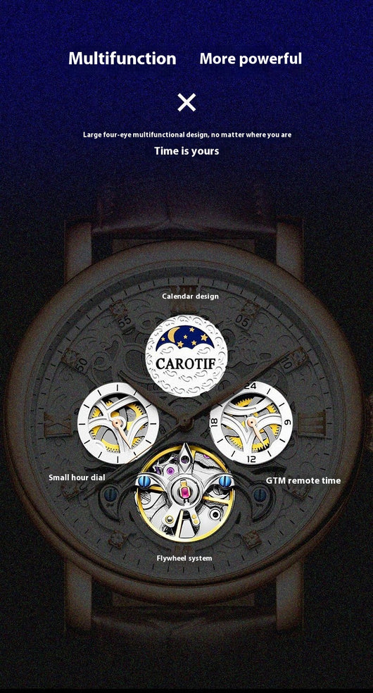 Reloj de Cuero Impermeable con Esfera Luminosa para Hombre - Image 7
