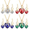 Conjunto de Joyas con Aretes y Collar de Cristal