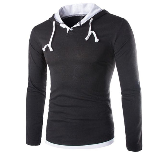 Sudadera Deportiva con Capucha y Costuras Decorativas para Hombre - Image 7