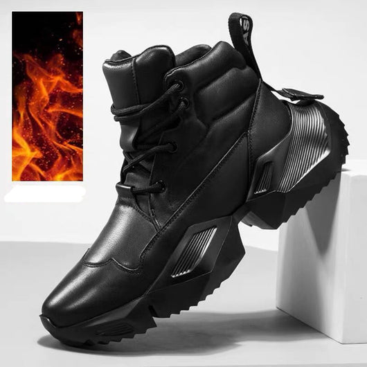 Zapatillas Altas Samurai para Hombre - Estilo Clásico Negro - Image 5