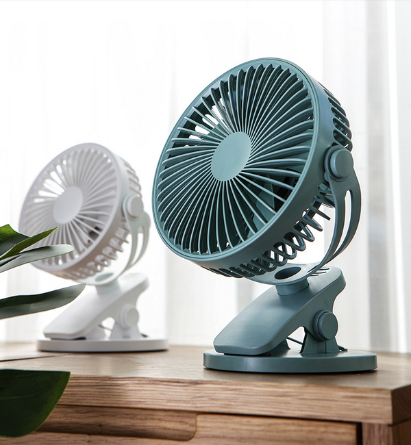 Ventilador USB Silencioso Portátil con Clip - Mini Abanico de Escritorio y Pared
