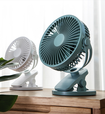 Ventilador USB Silencioso Portátil con Clip - Mini Abanico de Escritorio y Pared