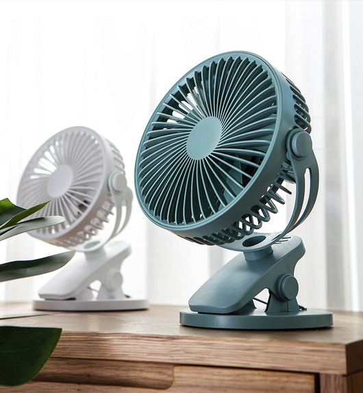 Ventilador USB Silencioso Portátil con Clip - Mini Abanico de Escritorio y Pared