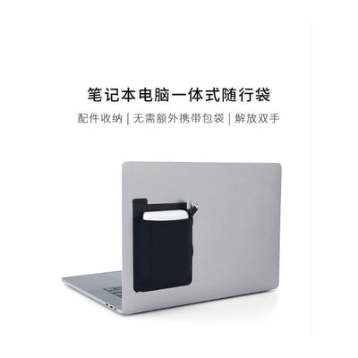 Organizador Adhesivo para Laptop - Bolsa de Almacenamiento Trasero - Image 3