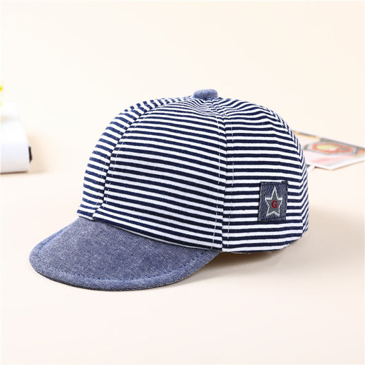 Gorro de Algodón a Rayas para Bebé con Etiqueta de Calidad Premium - Image 11