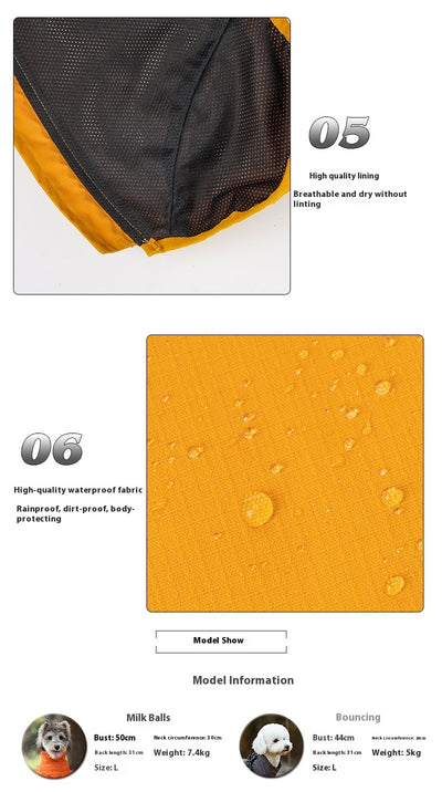 Impermeable para Perros Pequeños y Medianos con Arnés Integrado - Image 28