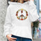 Sudadera con Capucha y Cordón Ajustable de Manga Larga para Mujer