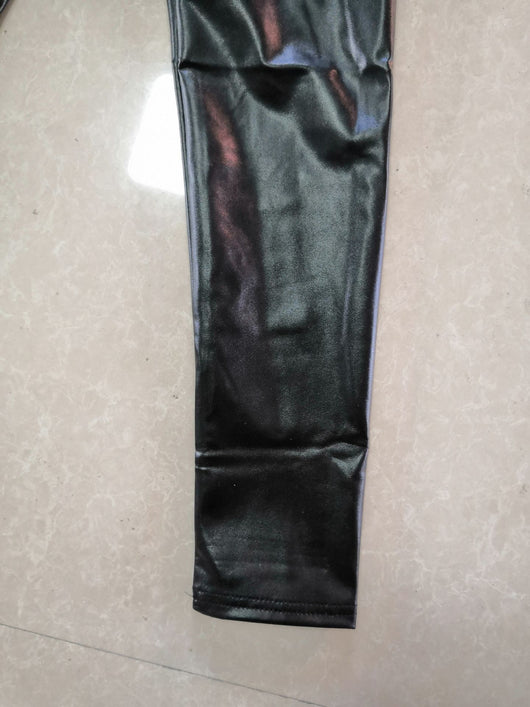 Leggins de Cuero Reflectantes Cintura Alta Elástica - Image 7