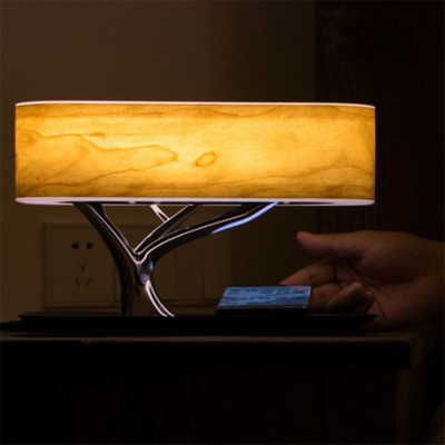 Lámpara de Escritorio Árbol LED con Cargador Inalámbrico y Parlante Bluetooth - Image 13