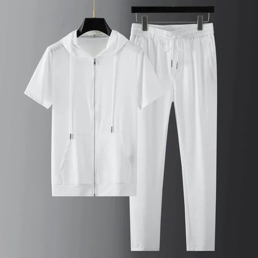 Conjunto de Dos Piezas: Camisa y Pantalón Corto Ligero para Hombre - Image 5
