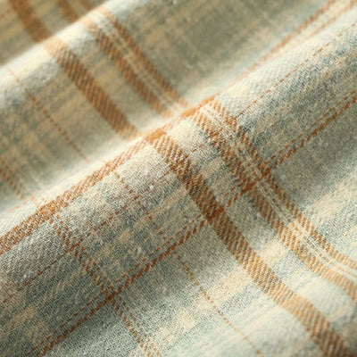 Camisa Retro de Manga Larga con Costuras y Lavado Vintage - Image 5