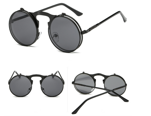 Gafas de Sol Steampunk Vintage Abatibles con Protección UV - Marco Metal Unisex - Image 7