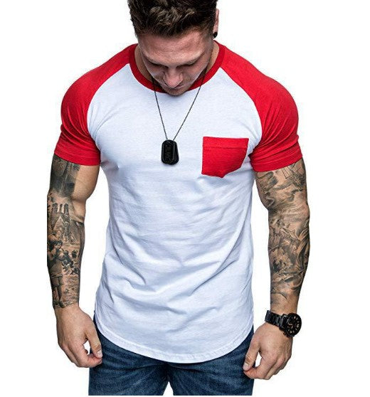 Camiseta Raglan Hombre Cuello Redondo con Bolsillo - Image 16