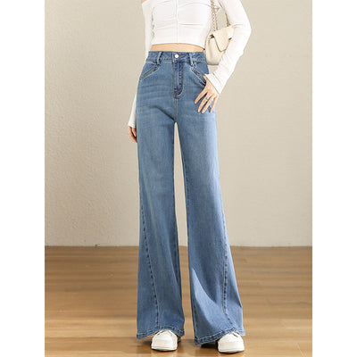 Jeans Cintura Alta Acampanados con Diseño Artístico para Mujer - Image 3