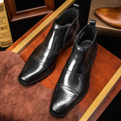 Botas Martin de Cuero para Hombre - Calzado Alto Otoño Invierno - Image 15