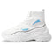 Zapatillas Deportivas Plataforma para Pareja - Tejido Volador Blanco con Suela Gruesa
