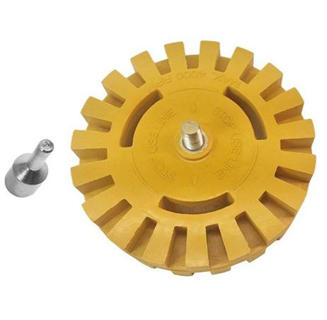 Disco Removedor de Pegamento Neumático 4 Pulgadas - Cabezal de Goma y Plástico - Image 3