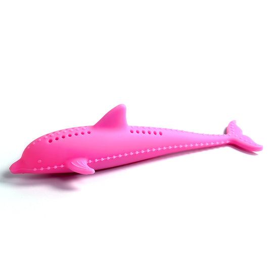 Juguete Cepillo Dental para Gatos - Mordedor de Silicona con Forma de Pez - Image 3