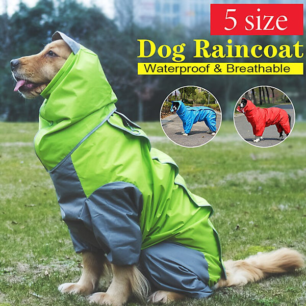Abrigo Impermeable para Mascotas de Cuatro Patas