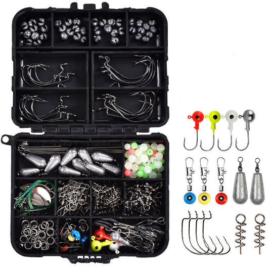 Maletín de Pesca Marina 246 Piezas - Kit Completo de Accesorios y Cebos