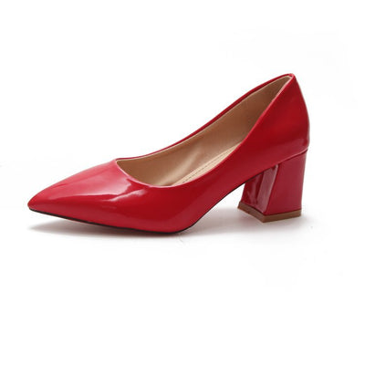 Tacones Altos Punta Fina con Talón Grueso - Elegancia y Comodidad - Image 11