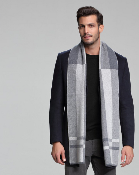 Bufanda de Cachemira para Hombre Otoño Invierno - Doble Faz Ejecutiva - Image 15