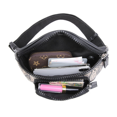 Bolsa de Cintura Cuero Mini con Estampado Serpiente - Image 10