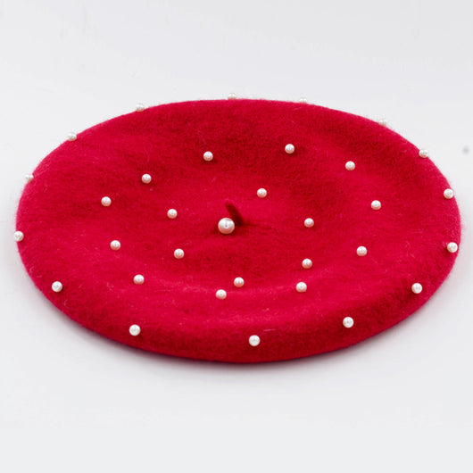 Boina de Lana con Perlas Estrelladas - Image 4
