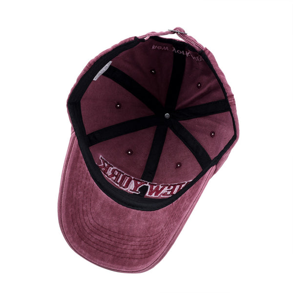Gorra de Algodón Lavado con Textura 3D