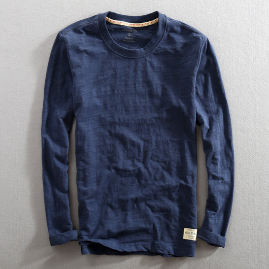 Camiseta de Cuello Redondo en Algodón Slub - Image 3