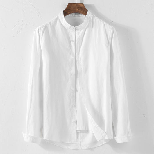 Camisa de Lino Blanca Manga Larga - Image 9