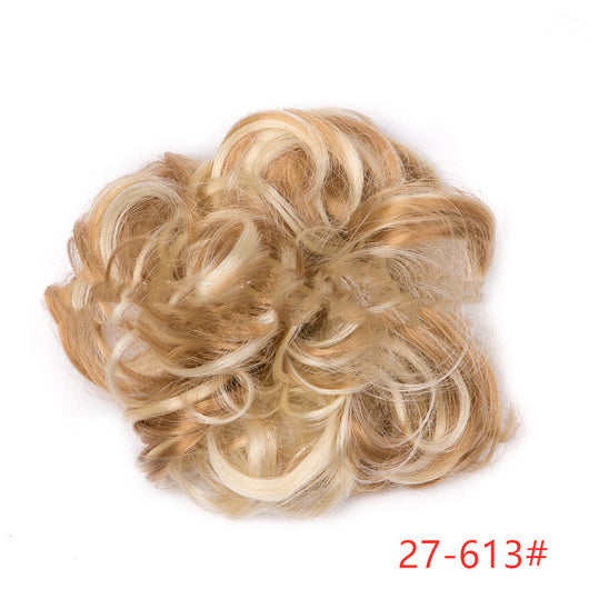 Moño Fluido Rizador con Cordón Ajustable - Extensión de Cabello Sintético - Image 13