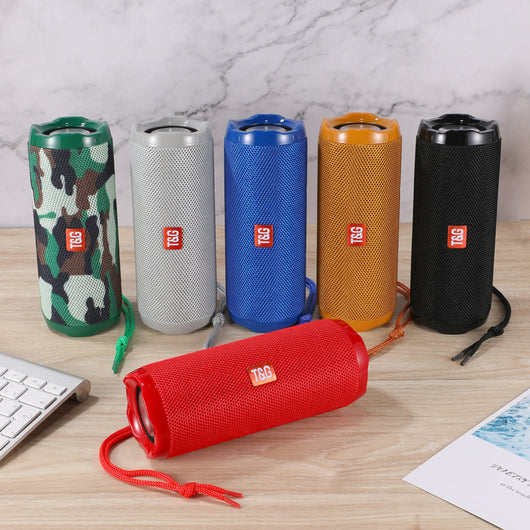 Parlante Bluetooth Portátil de Tela con Soporte para Tarjetas