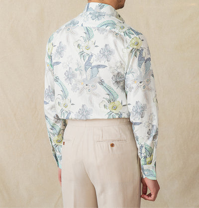 Camisa de Algodón Estampada Manga Larga para Hombre - Image 12