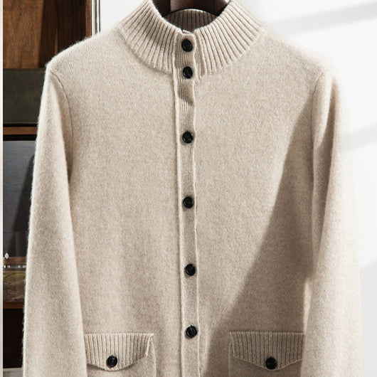Chaqueta Casual de Cuello Alto para Hombre - Abrigo Versátil y Cálido - Image 12