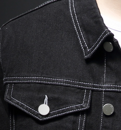 Chaqueta Casual Negra para Otoño - Estilo Versátil - Image 7