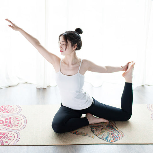 Tapete de Yoga de Caucho Natural y Lino - Image 17